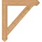 Ekena Millwork Traditional Arts & Crafts Smooth Bracket, Western Red Cedar, 5 1/2"W x 40"D x 44"H BKT06X40X44TRA03SWR - alternate 3